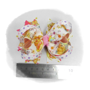 Forever Friends / Mxxxy Grosgrain Ribbon Girls 4" Boutique Bow Hair Bows Style A or B ( Hair Clip or Hair Band )